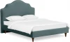 652458 Кровать Queen II Victoria L 1600 ОГОГО (арт.652458), (Ткань/Бирюзовый)