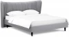 574760 Кровать Queen II Agata L ОГОГО (арт.574760), (Ткань/Серый)