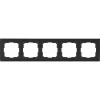WL04-Frame-05-black Рамка на 5 постов Werkel Stark, черный
