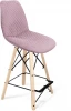 2952972801 Стул полубарный SHT-ST29-C22/S80-1 розовый зефир/прозрачный лак/черный муар от фабрики Sheffilton
