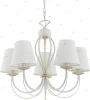 20915 Люстра подвесная Alfa Irma, 5 плафонов, белый
