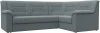 122831 Диван угловой Карелия правый угол (Серый/Рогожка) Лига Диванов арт.122831