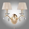 10058/2 золото/прозрачный хрусталь Strotskis Бра Eurosvet Эстель 10058/2 золото/прозрачный хрусталь Strotskis