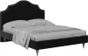 574953 Кровать Queen II Victoria L 1600 ОГОГО (арт.574953), (Ткань/Черный)