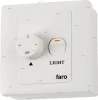 33928FAR Настенный регулятор скорости вращения лопастей накладной Faro, 3 режима, белый, 100W, IP20