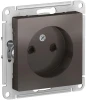 ATN000649 Розетка встраиваемая без заземления (мокко) Systeme Electric AtlasDesign ATN000649