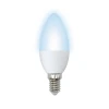 LED-C37-11W/NW/E14/FR/NR картон Лампочка светодиодная свеча белая E14 11W 4000K Volpe LED-C37-11W/NW/E14/FR/NR