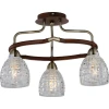 412-03-53ABW antique brass + walnut Потолочная люстра N-Light 412 412-03-53ABW antique brass + walnut