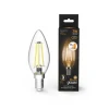 103801107 Лампочка светодиодная E14 7 Вт 550 lm 2700K теплое желтое свечение Gauss Filament 103801107