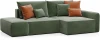 AAA41671003 ПОРТЛЕНД Диван угловой с банкеткой зеленый D1 furniture арт.AAA41671003