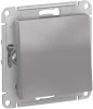 ATN000361 Выключатель встраиваемый одноклавишный (алюминий) Systeme Electric AtlasDesign ATN000361