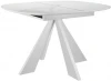 00-00070099 Стол DikLine SKK110 Керамика Белый мрамор/подстолье белое/опоры белые (2 уп.) 00-00070099
