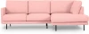 727514 Диван Ricadi угловой ОГОГО (арт.727514), (Ткань,Рогожка/Розовый)