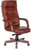 T-9927WALNUT/CHOK Кресло руководителя Бюрократ T-9927WALNUT светло-коричневый Leather Eichel кожа крестовина металл/дерево