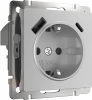 W1171706 Розетка с быстрой зарядкой USB Type A+С серебряная W1171706 (a056274)