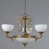 02155/3 PB Люстра подвесная Ambiente by Brizzi Toledo, 6 ламп, бронза с белым