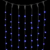 LL602-1-2B Гирлянда Занавес 2 x 3 м Синий 220В, 600 LED, Провод Черный Каучук, IP65