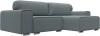 121932 Диван угловой Лига-029 правый угол (Серый/Рогожка) Лига Диванов арт.121932