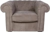329459 Кресло Chesterfield ОГОГО (арт.329459), (Ткань/Серо-коричневый)
