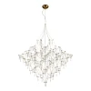 SL6601.203.114 Подвесная люстра светодиодная ST Luce Граветта SL6601.203.114 Золотистый/Прозрачный LED 114*0,5W 3000K