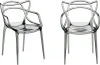 FR 0705П Комплект из 2-х стульев Bradex Home Masters прозрачный серый (FR 0705П)