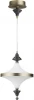 5404/23L Подвесной светильник Odeon Light Ula 5404/23L бронзов.брашированн./черный/стекло/керамика LED 23W 3000K (220V, на проводе)