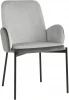 УТ000035486 Стул Дивора велюр светло-серый с темно-серой спинкой Stool Group УТ000035486