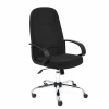 25172 Кресло СН747 хром ткань, черный, 2603 Tetchair 25172
