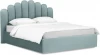 466594 Кровать Queen Sharlotta 1600 Lux ОГОГО (арт.466594), (Ткань/Бирюзовый)
