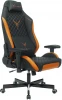 KNIGHT EXPLORE BO Кресло игровое Knight Explore черный/оранжевый ромбик эко.кожа с подголов. крестовина металл
