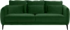 664756 Диван Amsterdam трехместный ОГОГО (арт.664756), (Ткань/Зеленый)