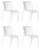 LMZL-PP776-N_P-W-02 Набор 4 шт стул обеденный DOBRIN WALTER (белый)
