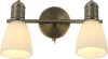 2135/2A Спот Escada Vintage 2135/2A 2x40Вт E27, металл/стекло, бронза, белый матовый плафон, с выключателем (220V)
