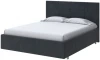 2023506 PROxSON Кровать Neo (Ткань: Велюр Teddy Древесный уголь) 160x200