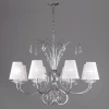 301/8 белый / хром Подвесная люстра Bogate's Aura 301/8 Strotskis