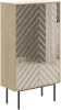 571811 Шкаф 2-дверный Boho ОГОГО (арт.571811), (ЛДСП/Дуб Корбридж,Бронзовый)