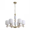 8334/6 Подвесная люстра Lumion Alegra 8334/6 бронза/белый, металл/керамика/стекло E27 6*40W 220V (на цепи)