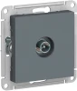 ATN000792 ТВ-розетка встраиваемая проходная (грифель) Systeme Electric AtlasDesign ATN000792