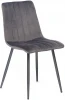 15336 Стул DUBLIN (mod. 7066) / 1 шт. в упаковке Tetchair (Металл,Ткань/Серый вельвет,антрацит) арт. 15336