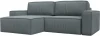 124835L Диван угловой Прага классик левый угол (Серый/Рогожка) Лига Диванов арт.124835L