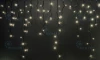 RL-i3*0.9F-B/WW Гирлянда светодиодная Бахрома белая с мерцанием 220B, 144 LED, провод черный, IP54 RL-i3*0.9F-B/WW Rich LED