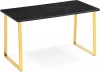 606412 Кухонный стол Notta Селена 2 180х90 черный мрамор / золото (МДФ) арт.606412