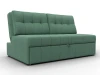 134905 Диван прямой Лига-107 (140) (ЛДСП,Брус,Фанера,Рогожка/Зеленый) Лига Диванов 134905
