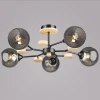 06780-0.3-05 BK+WOOD Потолочная люстра на штанге Reluce 06780-0.3-05 BK+WOOD