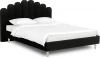 577069 Кровать Queen II Sharlotta L 1600 ОГОГО (арт.577069), (Ткань/Черный)