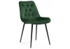 464206 Стул Woodville на металлокаркасе Гояр изумрудный / черный глянец 464206