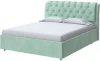 2022827 PROxSON Кровать Chester (Ткань: Велюр Teddy Мятный) 80x200