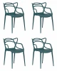 LMZL-PP601-N_P-G-05 Набор 4 шт стул обеденный DOBRIN MASTERS (морской волны (G-05))