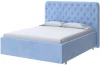 2022674 PROxSON Кровать Classic Large (Ткань: Велюр Teddy Небесно-голубой) 90x190