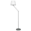 UML-T500 E27 SILVER/WHITE Торшер напольный под лампу Е27, 60W, с регулировкой наклона, Серебристый/Белый Uniel UML-T500 E27 SILVER/WHITE